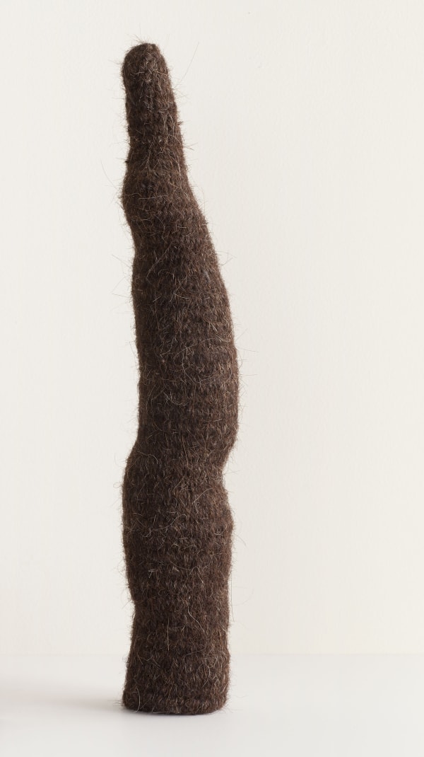 Leslie Bohnenkamp, Coiled, woven horsehair sculpture, 1981