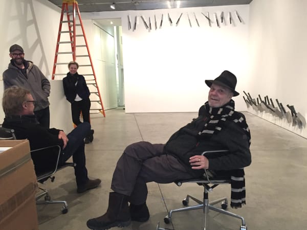 Barry Le Va and David Nolan Gallery team