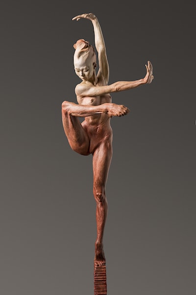 Richard MacDonald, Contemporary Nude Spire IV - Clarity Red