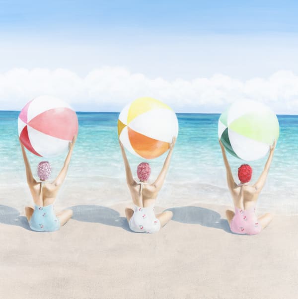 Beach Balls and Bathers by Elise Remender