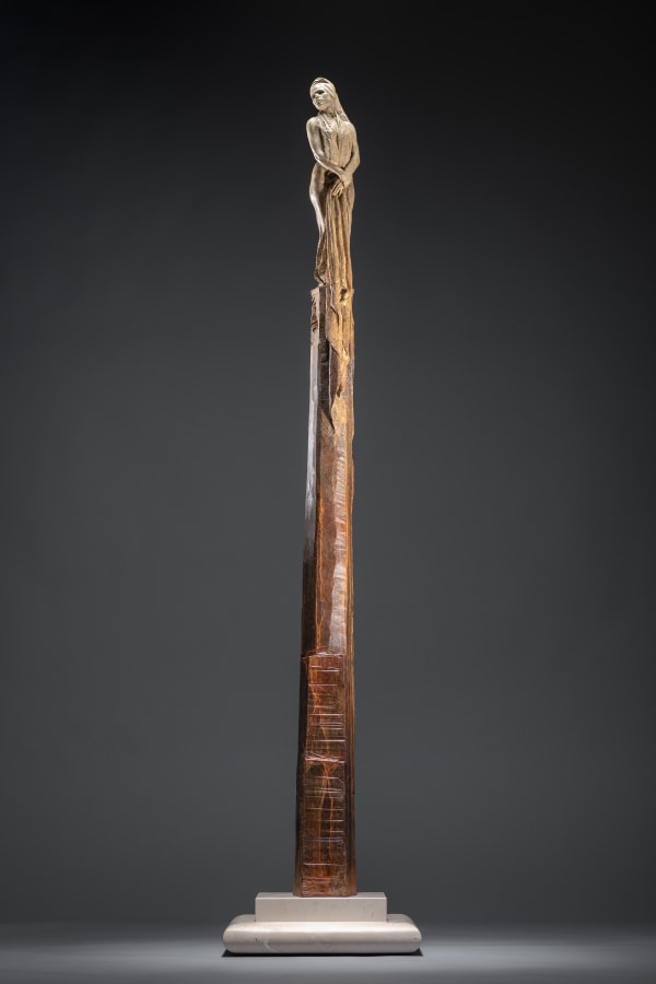 Christina, Column, 2019 Richard MacDonald Bronze 79" x 16" x 16"