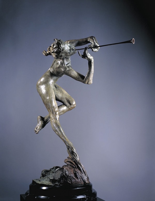 Trumpeter Half Life Nude by Richard MacDonald