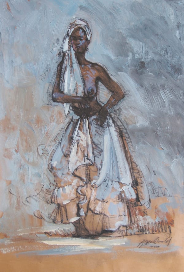Bettina in Ruffled Dress