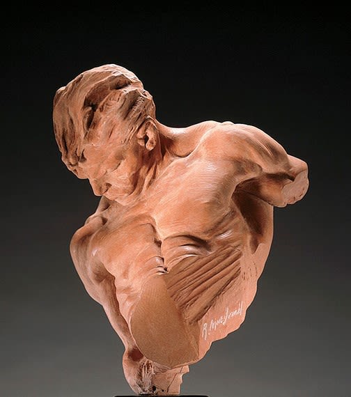 Gymnast Bust, Terra Cotta