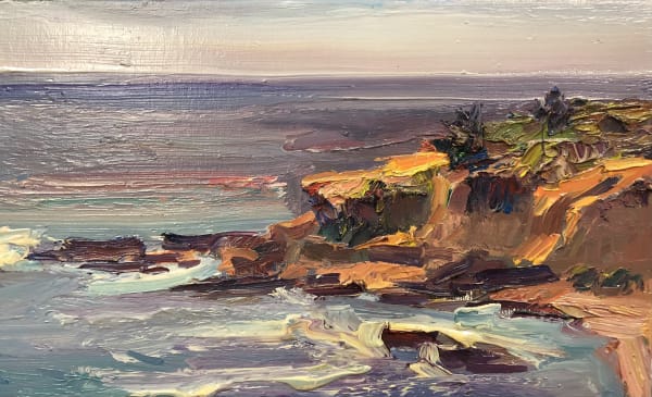 Piled Rock Cliff in Distance by Jian Wang