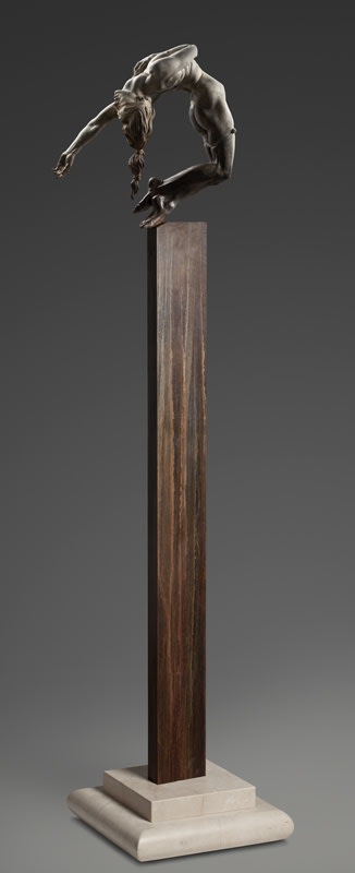 Eurydice III Column, 2011 Richard MacDonald Bronze 63" x 16" x 17"