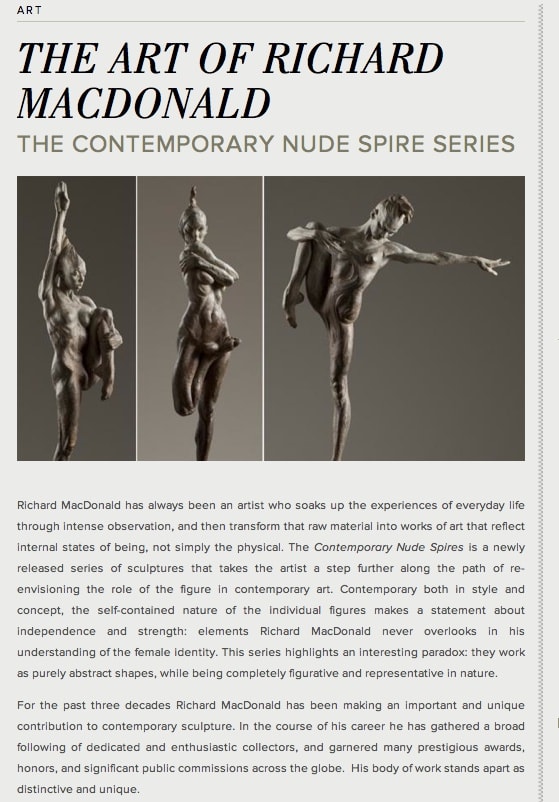 Contemporary Nude Spires Series