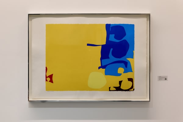 Patrick Heron Blues Dovetailed in Yellow 1970