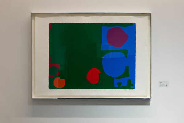 Patrick Heron Three Reds Green Magenta Blue 1970