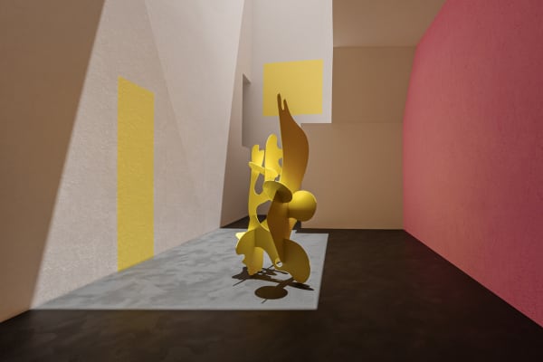 Misha Milovanovich sculpture dellasposa gallery london exhibition shape of colour contemporary art sculpture