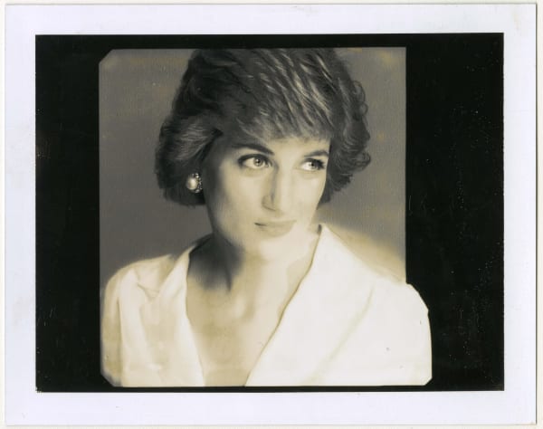 David Bailey, Portrait of Princess Diana, Polaroid Photograph, Bailey's Polaroids, Dellasposa Gallery London