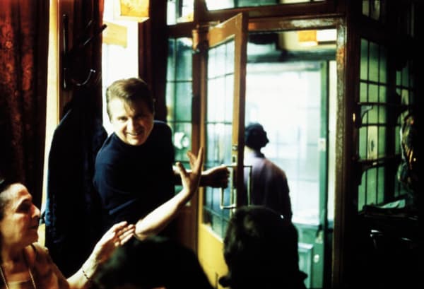 Muriel Belcher and Francis Bacon at Wheeler’s in Soho in 1975, photographed by Peter Stark.