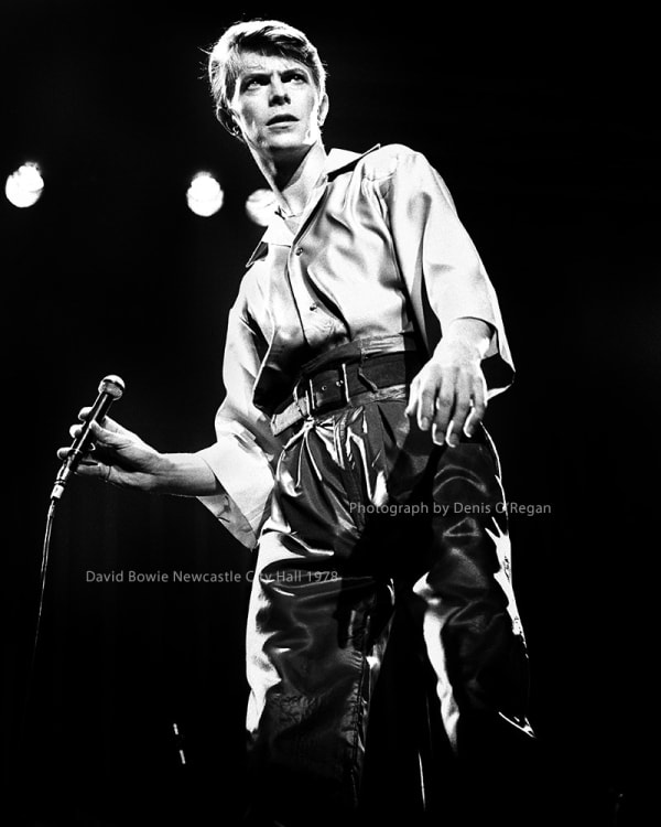 David Bowie on stage Newcastle City Hall 1978