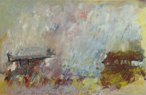The Pagoda: Big Storm Summer, 1994 Oil on canvas 83.8 x 126.5cm