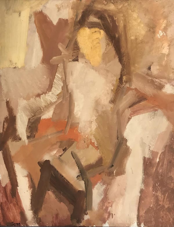 Seated Nude, 1959 Oil on board 76 x 61.5 cm