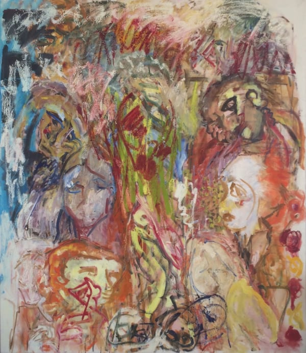 Crucifixion (early 1980s), Dennis Creffield, oil paint on canvas