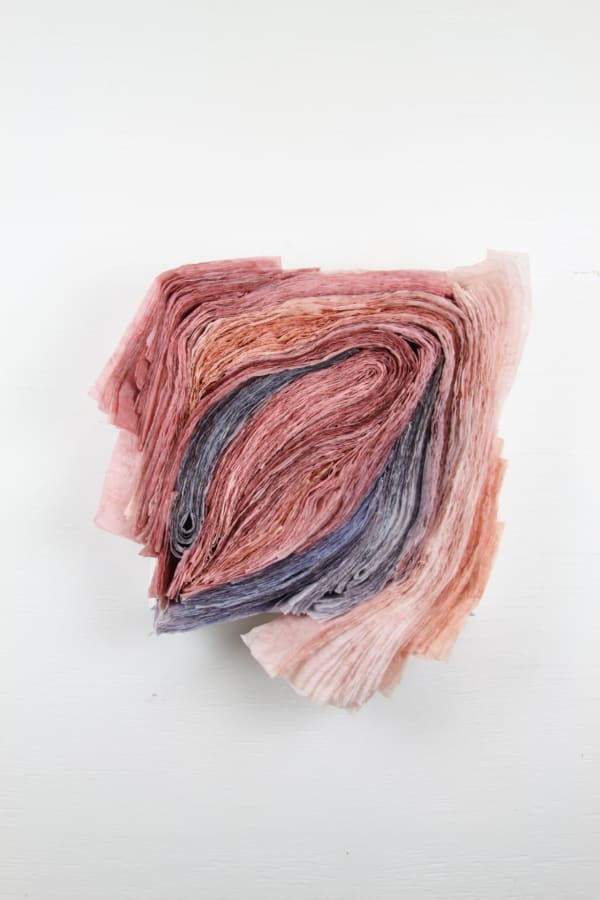 Calm no. 1, 2021, Trace paper, watercolor, wood, mdf, 15 x 16 x 2"