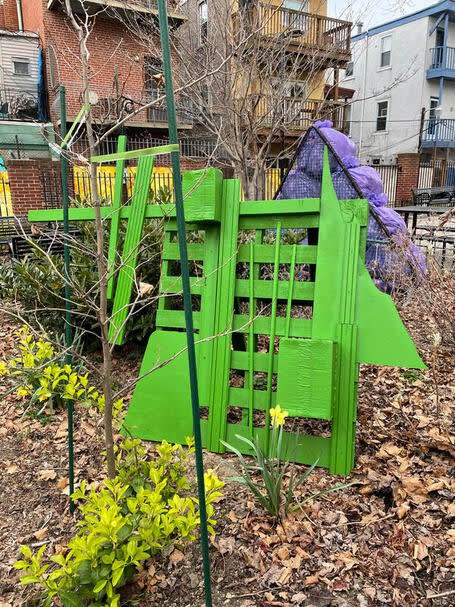 Forests; According to Thomas Cole Reclaimed wood, recycled cardboard, paint