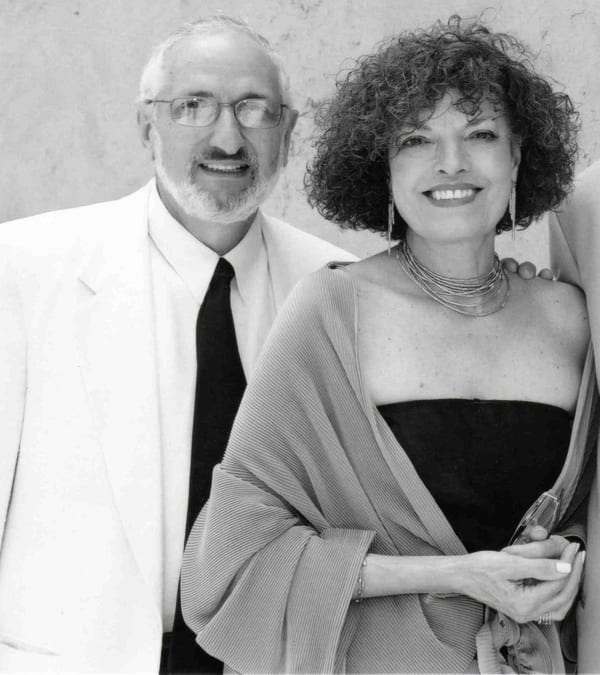 Dina and Jerry at Lee and Mark's wedding, 2002