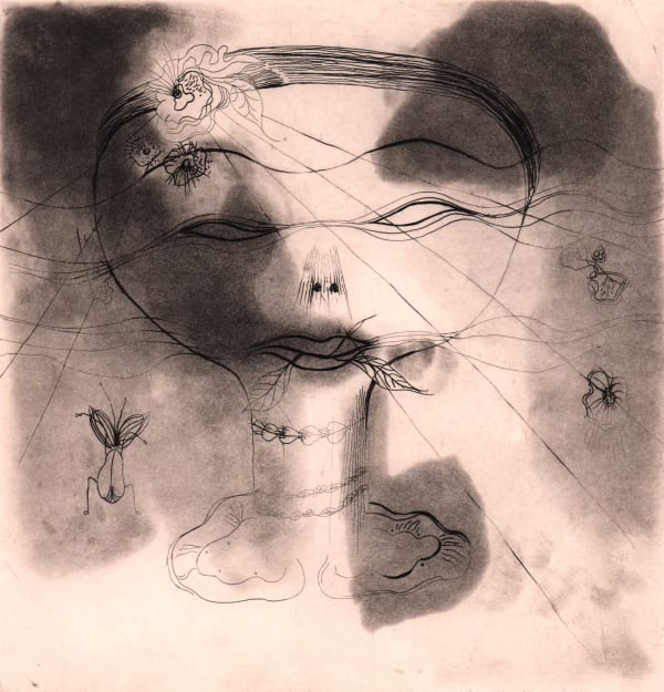 Catherine Yarrow, Head with Insect, 1935