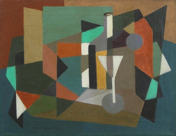 Morris Blackburn, Abstraction with Martini Glass, c. 1945