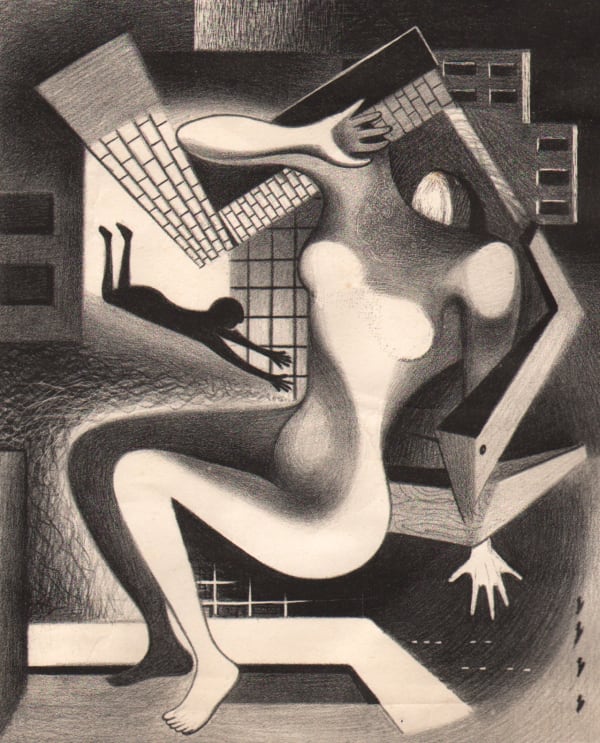 Seymour Fogel, Air Raid, 1940