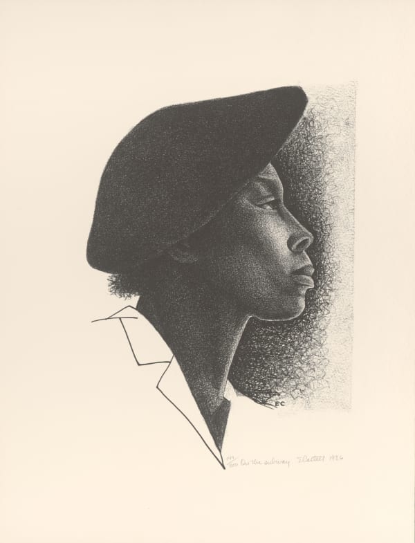 Elizabeth Catlett, On the Subway , 1986