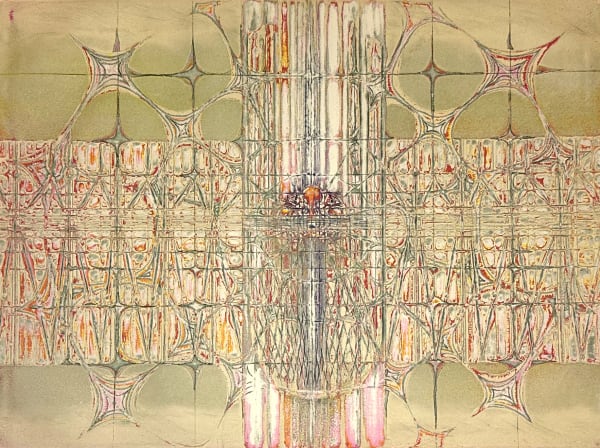 Krishna Reddy, Clown Falling, 1981