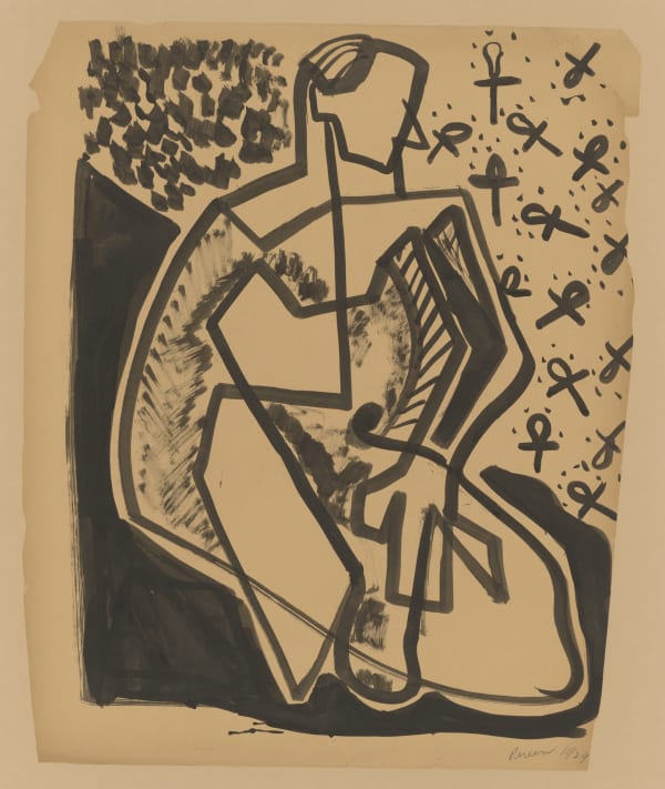 Irene Rice Pereira, Seated Figure, 1929