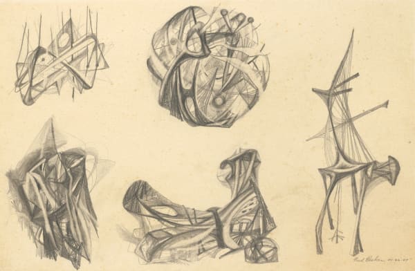 Fred Becker, Untitled (surrealist studies), 1947