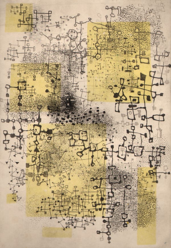 Nono Reinhold, Composition Jaune, 1955