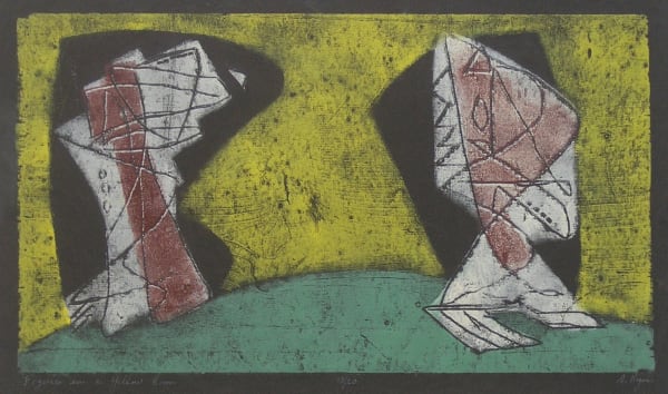 Anne Ryan, Figures in a Yellow Room, 1946