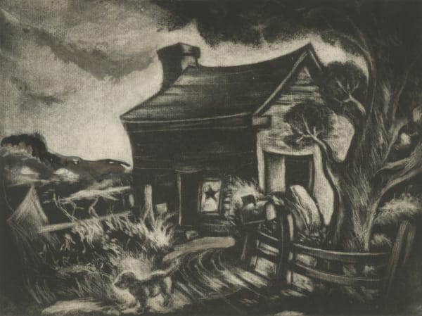 Dox Thrash, Cabin with Star in the Window, c. 1944-45