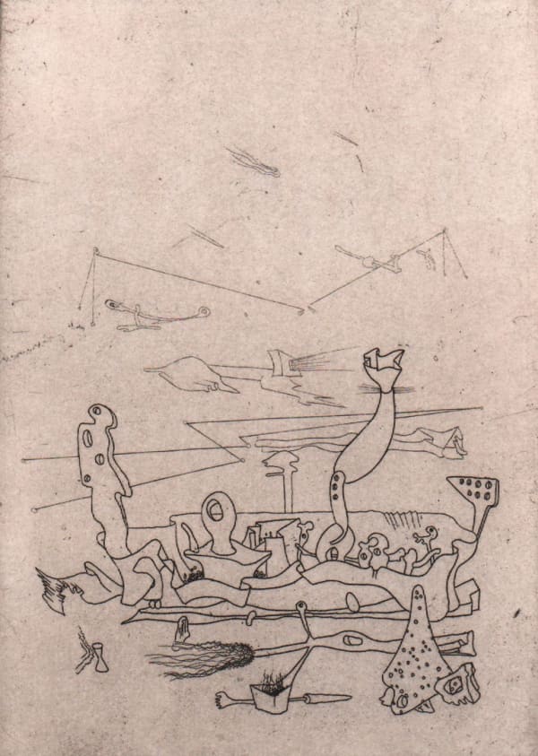 Yves Tanguy, Frontispice pour Ma Tête à Couper, 1939