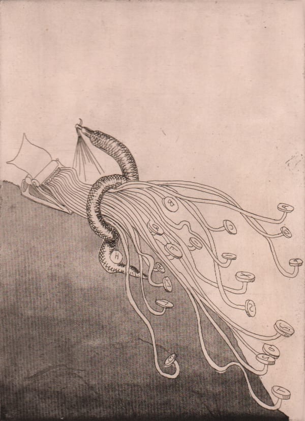 Oscar Dominguez, Crazy Typewriter, c. 1935