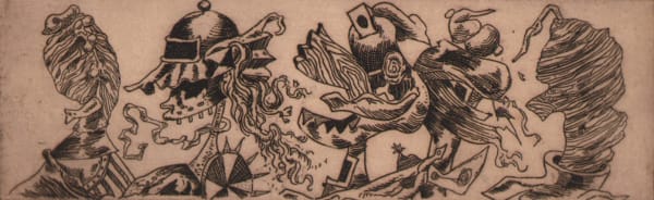 Kurt Seligmann, Holiday Card for Stanley William Hayter, 1940