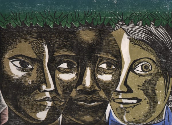 Elizabeth Catlett, American Women Unite (Unidad de la Mujer Americana), 1963