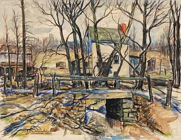 Michael J. Gallagher, Down by the River (Clifton Heights Farm), c. 1935