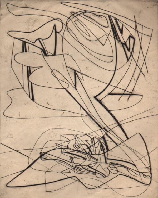 Stanley William Hayter, Myth of Creation, 1941, engraving, proof of the 1st state