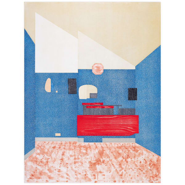 Hurvin Anderson Durham Press He's Upstairs Room at the Top Etching Print Editions