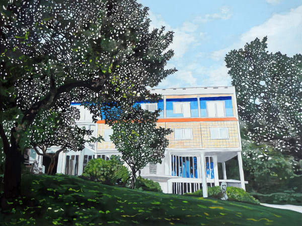 Eamon O'Kane Arne Korsmo Villa Stenersen, 2017 Acrylic on wooden panel 30 x 40 cm