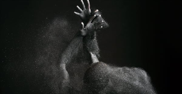 Olivier Valsecchi, Black Dust #2, 2022 (close-up)