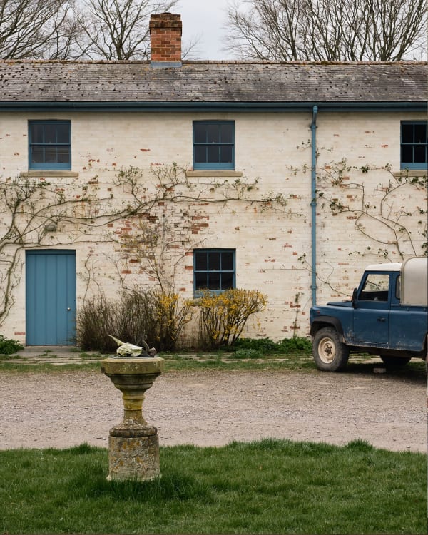 Exterior of her base in Wiltshire, where she made the full-time move just before lockdown in 2020 and has remained ever since.