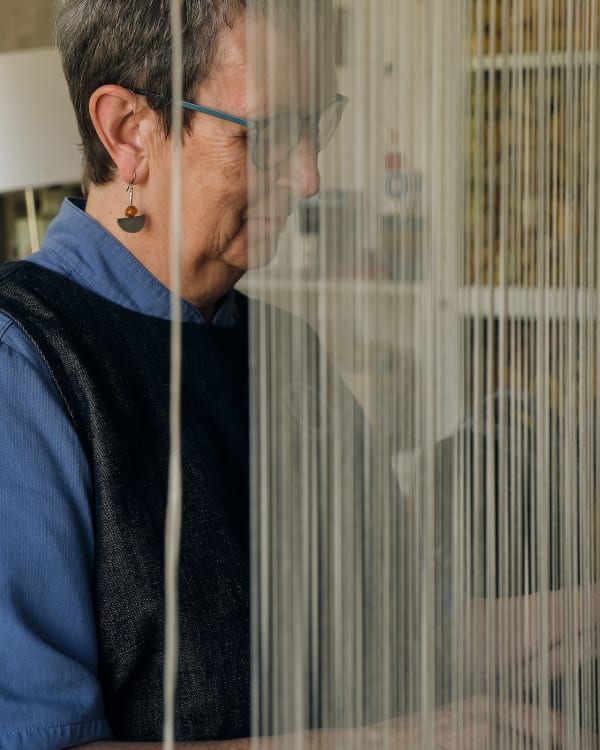 "I was helped in finding what I wanted to weave - not just weaving anything. The process is slow, you don't want to think you’ve wasted all that yarn and time."