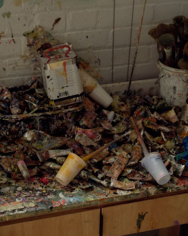 "Some days, if I’m in a rush and I’ve put on normal clothes, I think ‘oh shit, this is all going to have to now go into the paint drawer now!'"