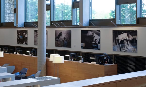 Caecilia Tripp, Sleeping with Books, 2023 Exhibition view at Bibliothèque nationale du Luxembourg Courtesy of the artist, BnL & Erna Hecey Gallery