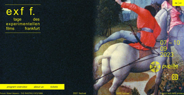 Image: Robert Beavers, The Painting, 1972/1999, 6mm, Color, Sound, 12 min exf f. website screenshot