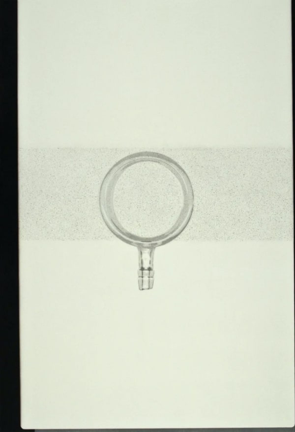 Jugnet + Clairet, Still Life - Los Alamos #3-PB, 2010, phosphorescent blue, acrylic on canvas, 189,25 x 129