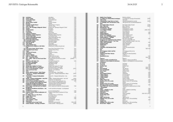 Jef Geys, Catalogue Raisonnable, 2025 published by WIELS and MER. Books/Borgerhoff & Lamberigts