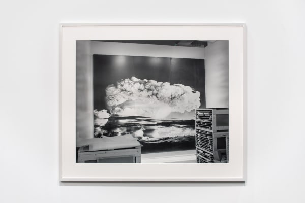 Jeff Weber, Untitled (Operation Ivy, Mike), 2011-2013 Documentation of the restoration of photographs from the collection The Family of Man at the CNA by Studio Berselli, 2011-2013, gGelatin silver print, 86 x 110,5 cm (unframed) 107 x 130 cm (framed), edition of 4 + 2AP Courtesy of the artist, CNA & Erna Hecey Gallery